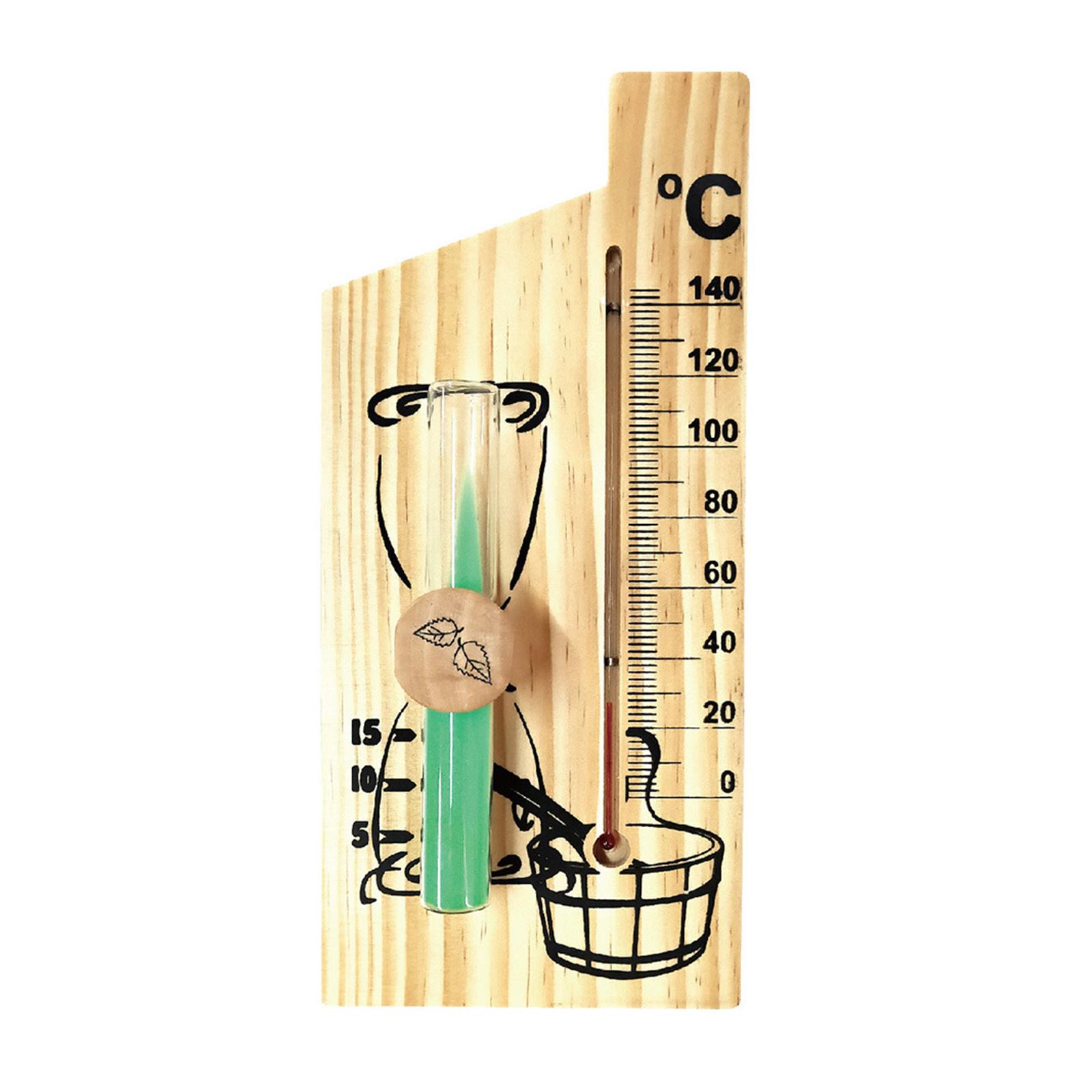 High Accuracy Wooden Thermometer Wall Hanging Thermometer Temperature Meter 1