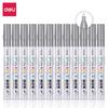 S558 Oil-Based Paint Marker Pen, Silver (12-pack)