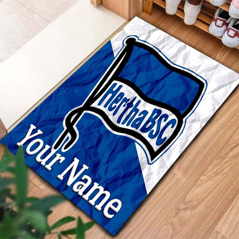 Hertha BSC Custom Name Carpet Rug for Living Room Bedroom Home Sofa Decoration,Kids Play Non-slip Floor Mat