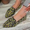 Neue Fly-Woven Einzel-Schuhe Damen Frühling und Herbst Spitze Dünner Flachboden Ein Pedal Damen-Schuhe Lässig Schleife Einzel