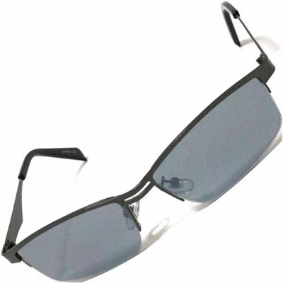 [FashionBerry] Gunmetal X Smoke Sunglasses, Non-prescription, Fashion Glasses, Stylish Eyewear, Tough, Intimidating, Gangster, Rebel, Men's, Square,
