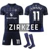 2024-25 Manchester United Blue Away Jersey #10 Rashford Football Jerseys