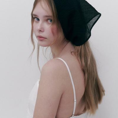 Sasaeorbit Basic scarf_Black
