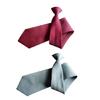 Fashion Necktie for Business Unisex Solid Color Necktie Clip Closure Neckwear