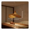Woven Bamboo Pendant Light Handmade Straw Hat Ceiling Vintage Design Lamp for