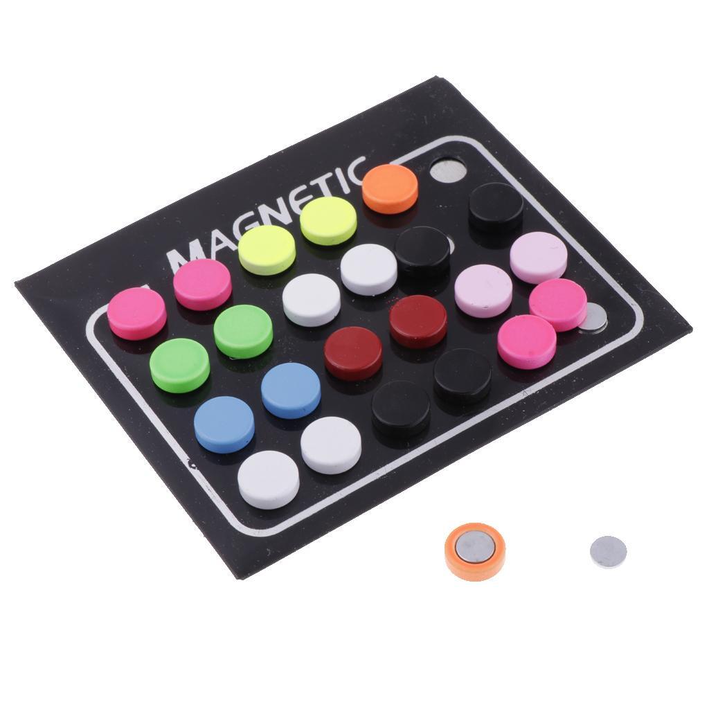 12 Paar Herren Damen Gemischte Farbe Magnetischer Clip-On Ohrstecker Ohne Loch Ohrring 8mm