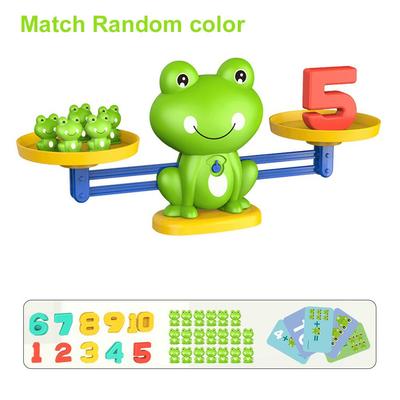 Digitální žabí balanční hračka/váhy Matematické hračky Drážka Kaligrafie Rané vzdělávání Puzzle Sčítání a odčítání Osvícení Učit