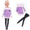 Puppenkleidung Sportbekleidung Outfit Kleid Mode Mantel Kapuzenpullover Oberteil Hose Hüte Kleidung für 30 cm Puppe & 1/6 BJD Puppenzubehör Spielzeug