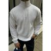 Men's Half Zipper Stand Collar Thick Sweater Knitwear