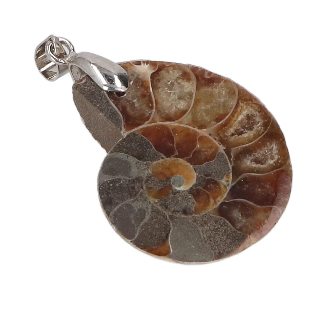 Ammonitenschale Anhänger Handgefertigt Vintage Natur Ammonit Anhänger für Frauen Männer Geschenk