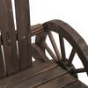 Vidaxl 2-Seater Adirondack Garden Chair, Solid Fir Wood
