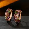 Ear Buckle Crystal Zircon Fashion Rose Gold Earrings Zircon Ear Jewelry Earrings