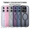 KEYSION Hollow Heat Dissipation Magnetic Case for MagSafe for Xiaomi 17 Cooling Hide Stand Shockproof Phone Cover for Xiaomi 17