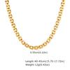 Vnox Gold Plated Stainless Steel Link Chain Chokers, Anti Allergy Metal Links Necklaces with K18 Stamp, Dainty Women Jewelry Set