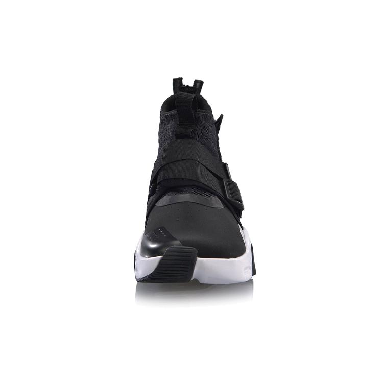 Li Ning Skateboard Shoes Women's High Top Standard Black/Standard White AGLP046-2