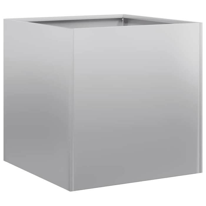 VidaXL Jardinière 40x40x40 cm acier galvanisé, pot de fleurs, support de plantes, lit surélevé, support de jardinière 860666