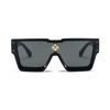 Luxury Diamond Square Fashion Sunglasses For Men And Women Glamour Designer Brand Sun Glasses Classic Unisex UV400 Shades