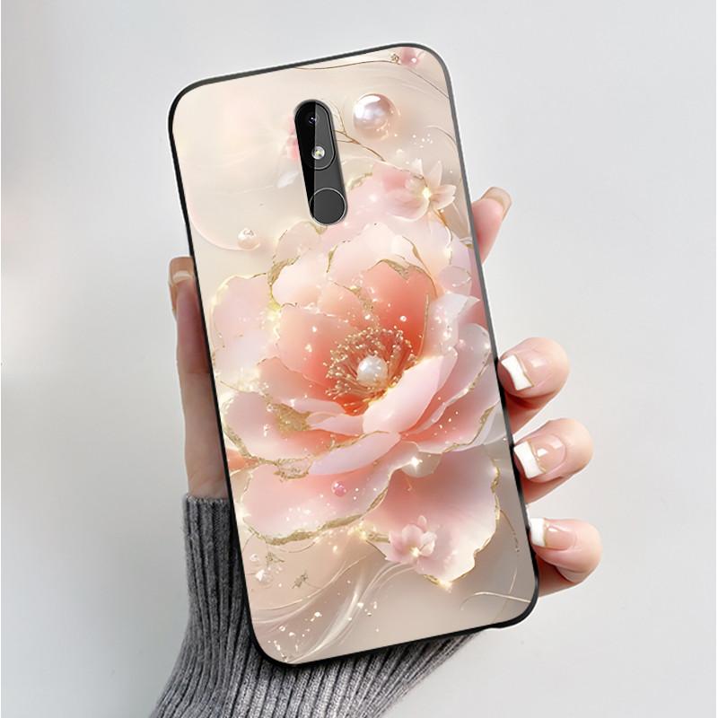 Phone Case For Nokia 3.2 TA-1156 TA-1159 TA-1164 Nokia 4.2 TA-1157 Case Fashion Butterfly Flowers Slim Black Soft Silicone Cover