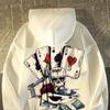 Punk Sweatshirt Herrenmode Lässiger Hoodie Kreativer Poker Hoodie Herbst Hoodie Herrengröße (S-3XL) Mehrfarbige Oberteile Hoodies & Sweatshirts Herren