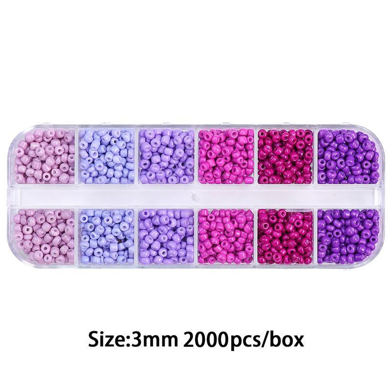 8/10/12/15 Grid Box: Seed Beads, Sequins, Imitation Pearls for DIY Necklaces & Phone Chains
