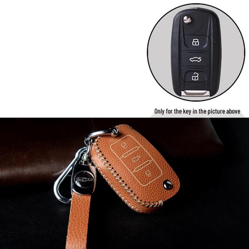Wuling Hongguang, Zhiguang, Rongguang V Mini Top-Grain Cowhide Key Bag Buckle