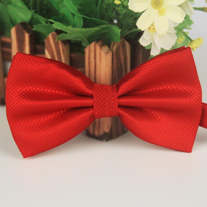 

Жаккардовый галстук-бабочка в клетку из полиэстера - Повседневная и деловая мода