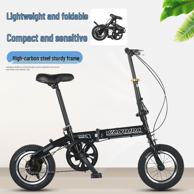 12-inch Adult Folding BMX Bicycle - Single-Speed Commuter for Men & Women