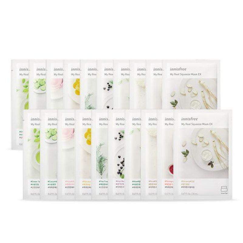 

Набор специальных масок Innisfree My Real Squeeze Special Mask Pack 20EA