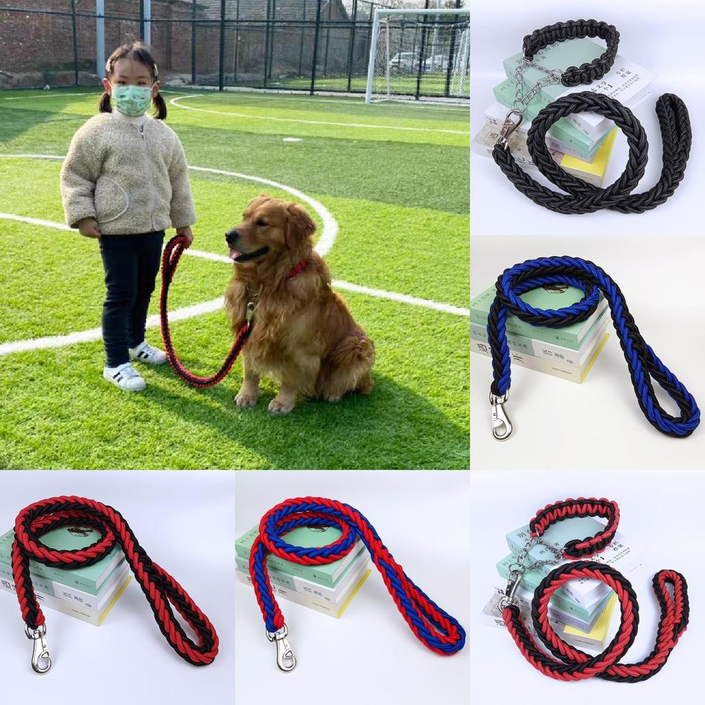 Pet Dog Leash Nylon Heavy Duty Nonextendable For Large Dogs