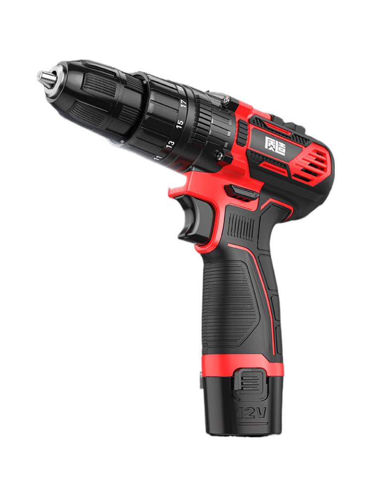 Cordless Brushless Impact Drill & Electric Screwdriver with Rechargeable Lithium Battery for Household & Multifunctional Use.