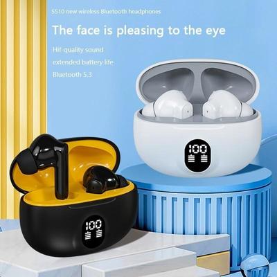 True Wireless Bluetooth 5.3 Hedaphones,Touch Control Min In-ear Earphones, Hifi Bass Music Earbuds Sports Headset with Mic