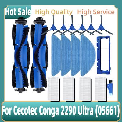 For Cecotec Conga 2290 Ultra 05661 Robot Vacuum Replacement Spare Parts Accessories Main Side Brush Hepa Filter Mop Rag