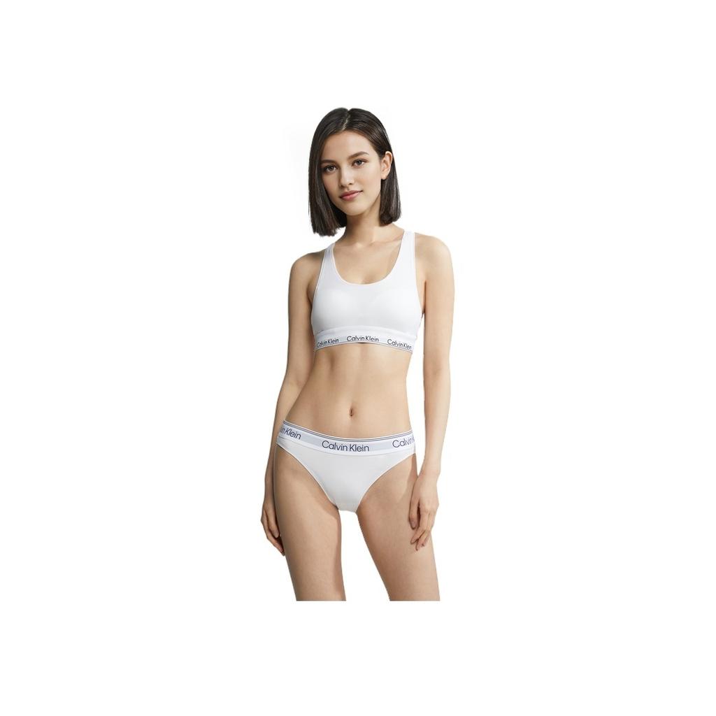 Calvin Klein Comfort Cotton Triangle Briefs Women Underwear Moonlight-White QF7189100