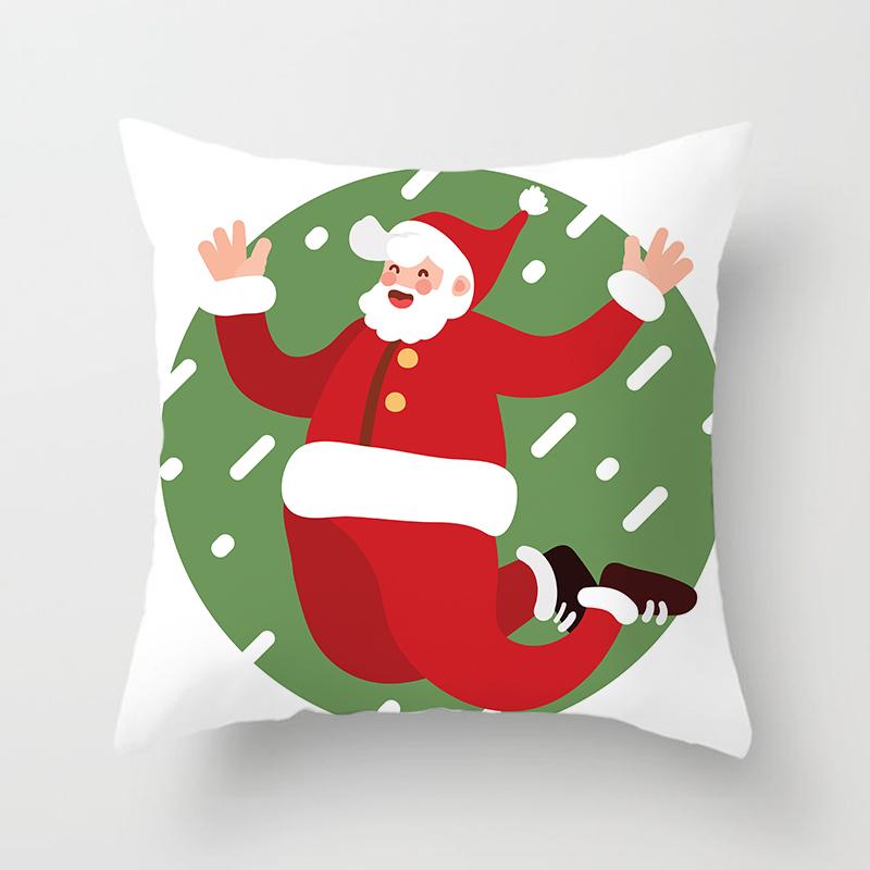Tegneserie Julenissen Putetrekk Sofa Barnerom dekorasjon Merry Christmas Putetrekk