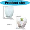 Resin and Cement Pot Casting Form, Angel Wing Flower Pot Profile with Flexible Body for Plaster Projects and Tabletop Display Use Indoors