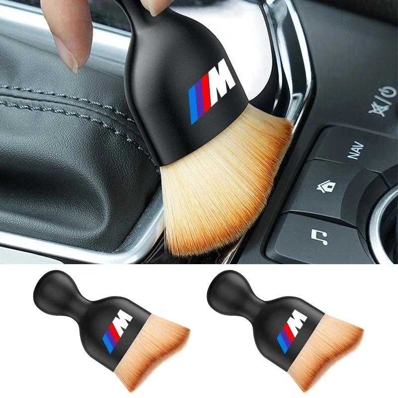 Auto-Plakette Staubbürste Innenraum-Detail-Spalt Lüftungsschlitzreinigung Weiche Bürste für BMW M Power Performance F10 F31 E36 E39 E87 E90 X3 X5