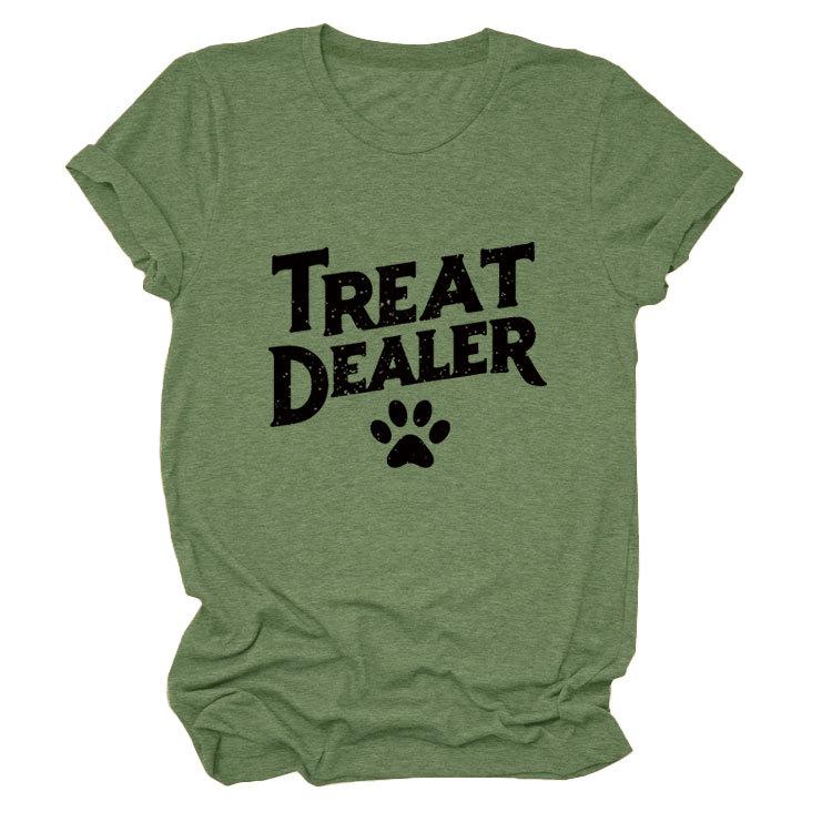 Temperament Casual Versatile Crew Neck Women's Short Sleeve T-Shirt
