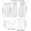 9pcs Acrylic Heat Transfer Bookmark Creative DIY Pattern Paper Clip  Student