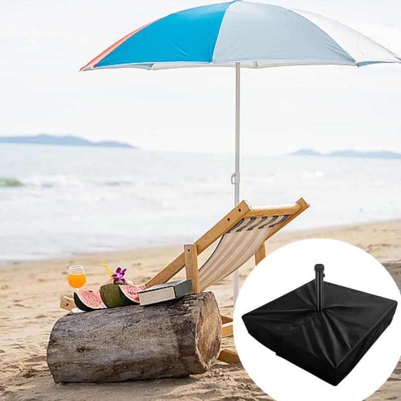 Wind Resistant Garden Umbrella Stand Cover 30x30Inch Dimension Double Needle Stitching Zippered Design Waterproof 1 Pair
