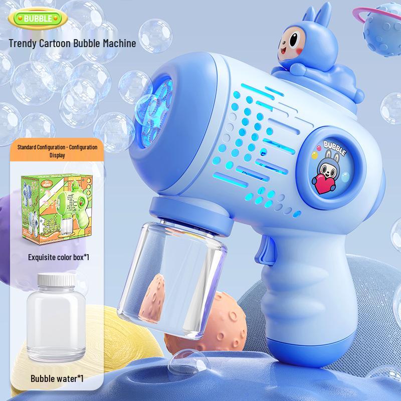 Gatling Bubble Gun: Automatic Electric Handheld Bubble Maker for Kids