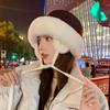 Fluffy Plush Women Winter Hat Soft Bucket Cap Fashion Ear Protection Hat  Autumn Winter