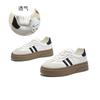 Leather German training shoes women's 2025 autumn new thick-soled heightening sports shoes casual versatile little white shoes fashion board shoes