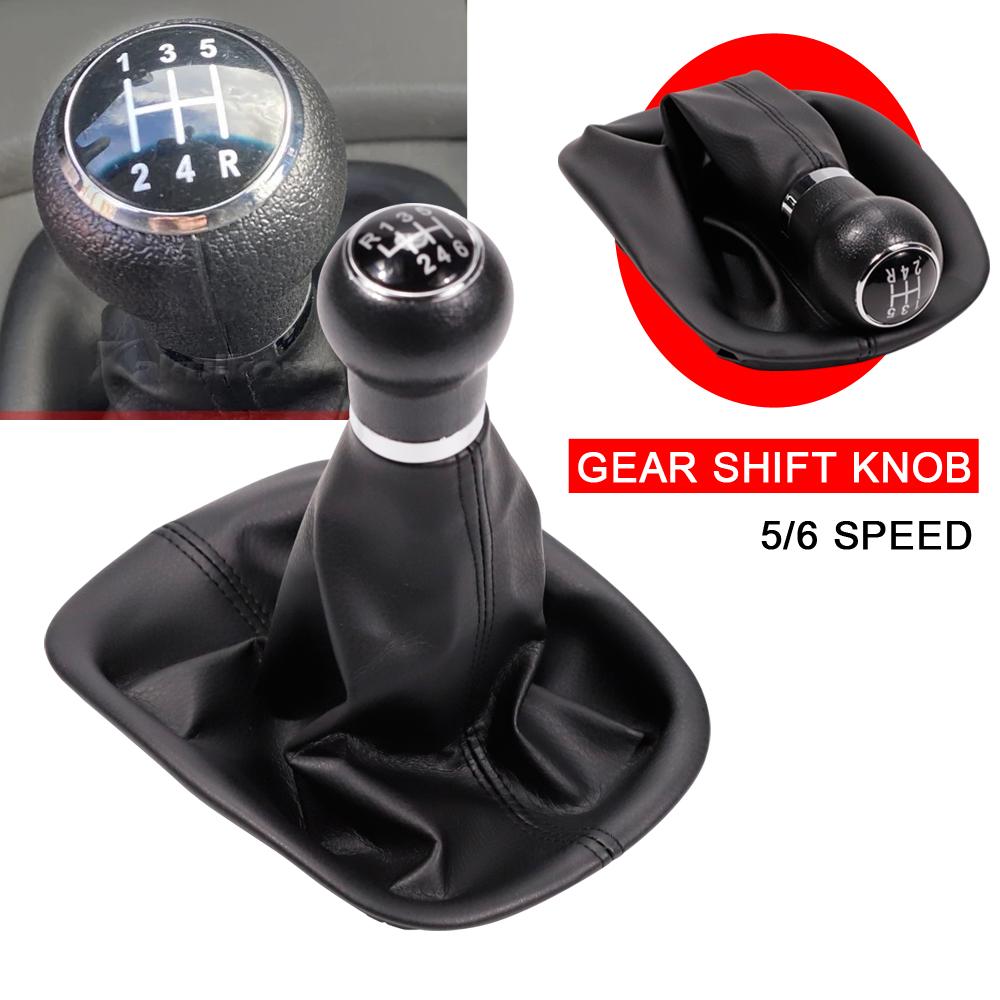 For VW Passat B5 B5.5 1997-2005 Manual 5/6 Speed Car Gear Shift Knob Lever HandBall With Gaiter Boot Case Collar