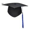 Graduation Cap with Tassel Bachelors Hat with Adjustable Size Elastic Band Graduation Dress Accessory Master Degree Graduation Ceremony Hat