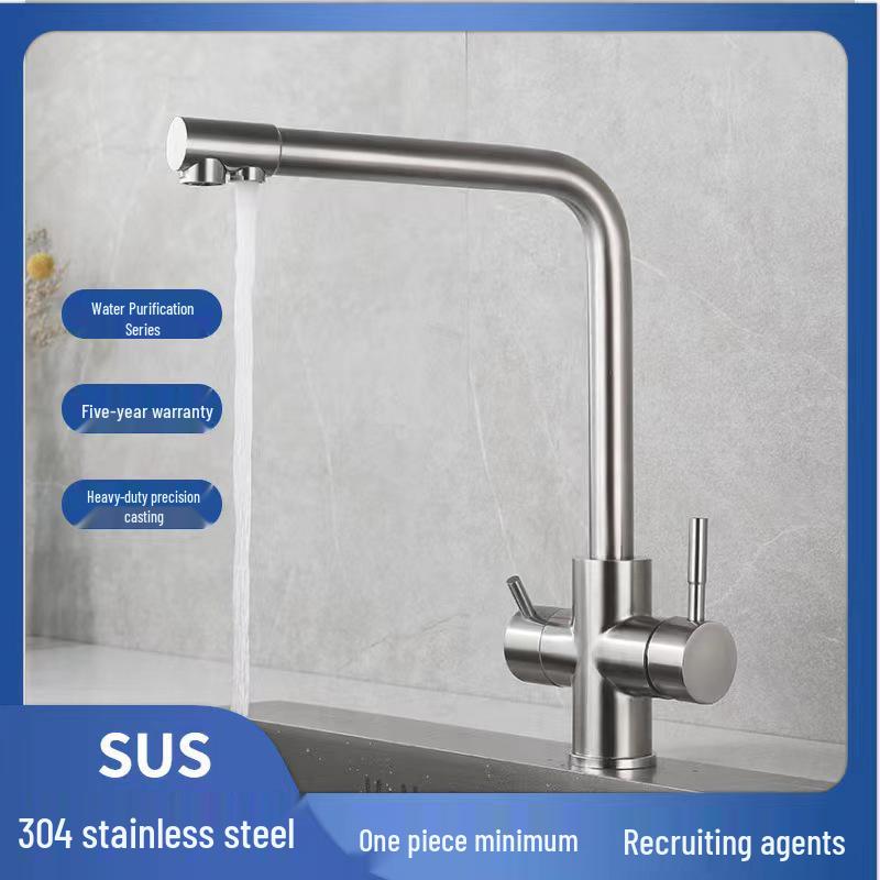 Rubinetto Purificatore Acqua Calda/Fredda Moderno in Acciaio Inossidabile 304 per Cucina e Bagno