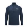 Tech Halb-Reißverschluss Lauf-Trainings-Langarmshirt Herren Tops Academy-Blau 1328495-409