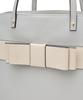 Maison de Fleur Tote Bag, EC Exclusive Front Ribbon 3-Room Tote Bag, Women's, Grayish Blue