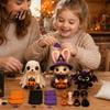 Handgefertigte Halloween-Deko Freunde Patchwork-Set Tier DIY Nähen Machen Sie 4 Ornamente Entzückende Charaktere Bastelset für Anfänger Geschenk Feiertag