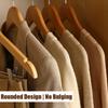 High-Grade Wooden Suit Hangers,Skirt Hanger with Clips 5/10/20 Pack,Wooden Trouser Rack with Shoulder Notches for Dress Jacket