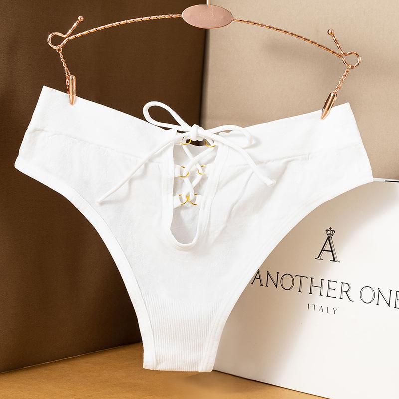 Женские сексуальные стринги с низкой посадкой, весна-лето one size белый